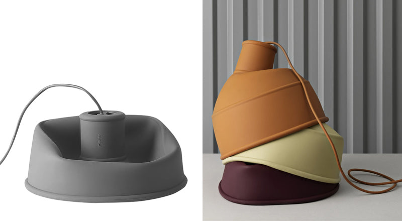 Muuto Unfold pendant foldable lamp, ecofriandly packaging