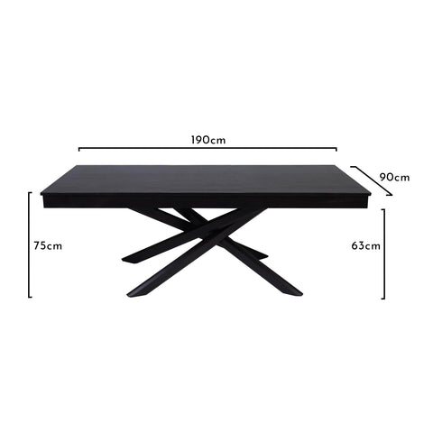 Amelia Black Dining Table - Laura James