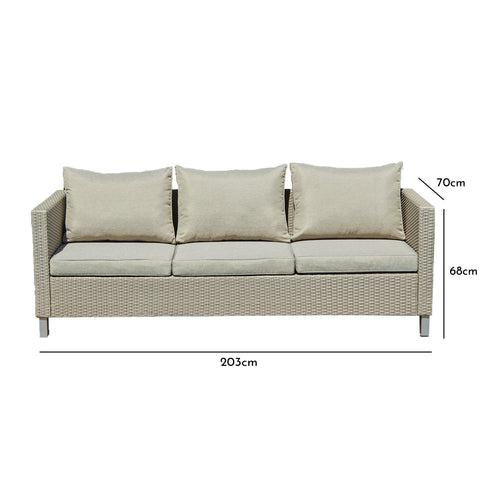 Aria 3 Seater Garden Sofa
