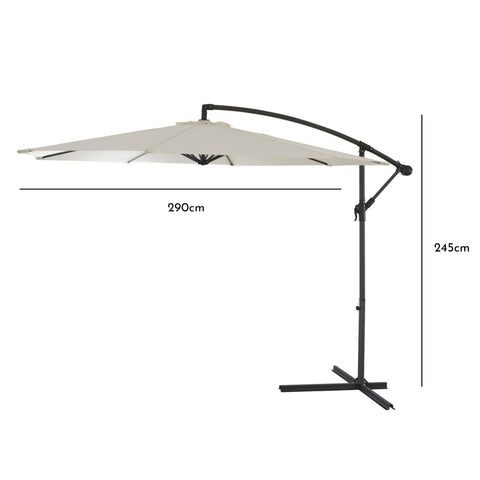 Cream Lean Over Parasol Round